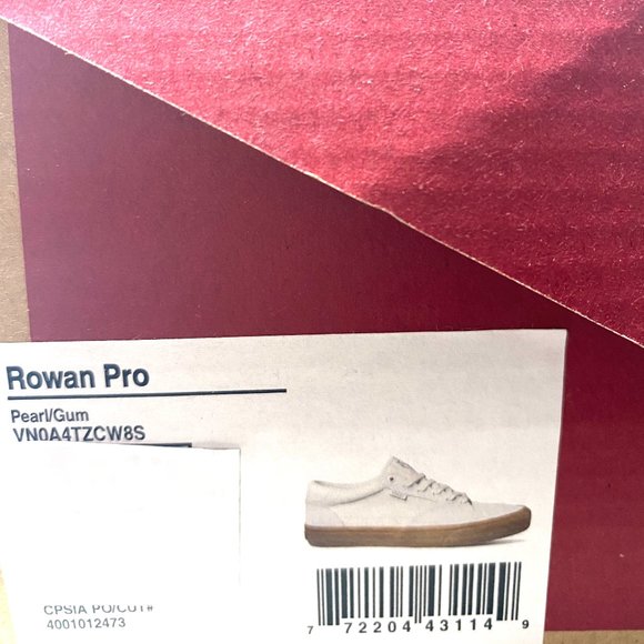 🍃March Sale🍃 VANS Roman Pro Pearl Gum Suede Canvas Women’s Size 9 VN0A4TZCW8S - Picture 14 of 14